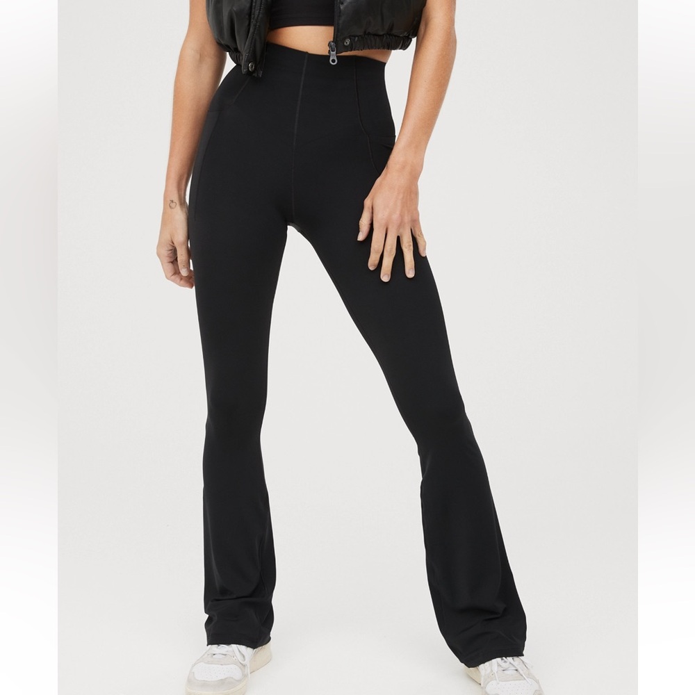 Elegant Black Flare Women's Pants